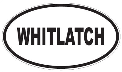 WHITLATCH - Oval Sticker