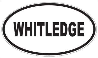 WHITLEDGE - Oval Sticker