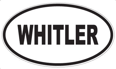 WHITLER - Oval Sticker