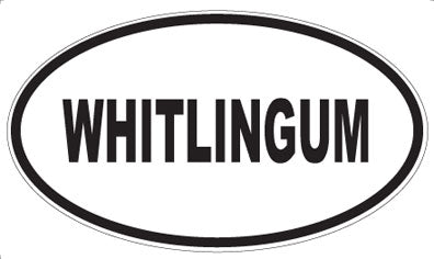 WHITLINGUM - Oval Sticker