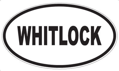 WHITLOCK - Oval Sticker