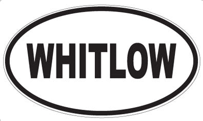 WHITLOW - Oval Sticker