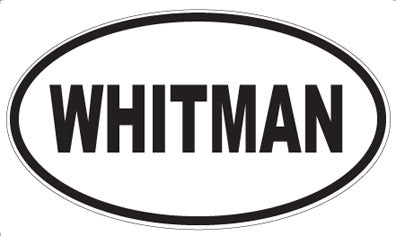 WHITMAN - Oval Sticker