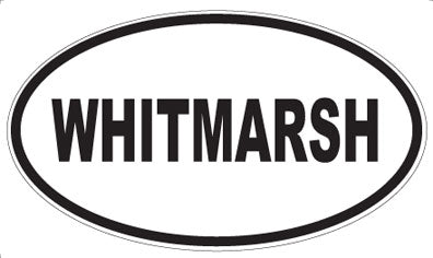 WHITMARSH - Oval Sticker