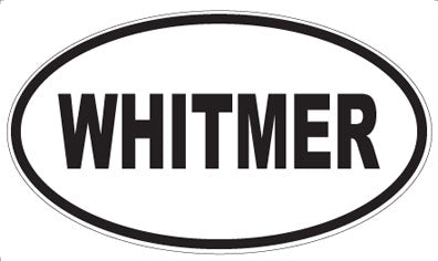WHITMER - Oval Sticker
