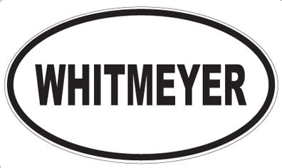 WHITMEYER - Oval Magnet