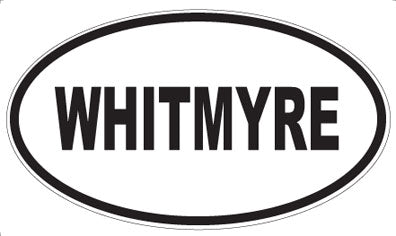 WHITMYRE - Oval Sticker