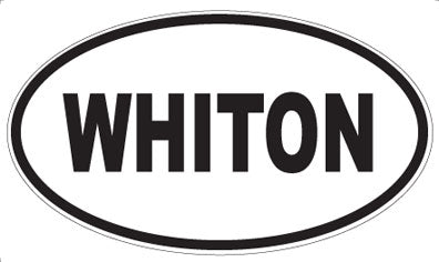 WHITON - Oval Sticker