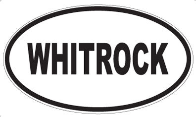 WHITROCK - Oval Sticker