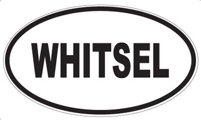 WHITSEL - Oval Sticker