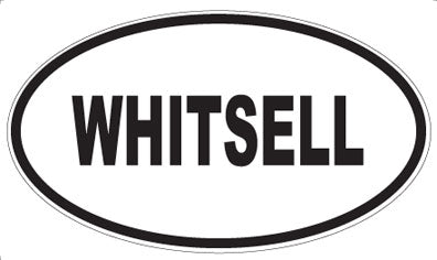 WHITSELL - Oval Sticker