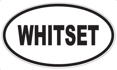 WHITSET - Oval Sticker