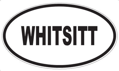 WHITSITT - Oval Sticker