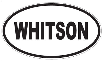 WHITSON - Oval Sticker