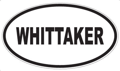 WHITTAKER - Oval Sticker