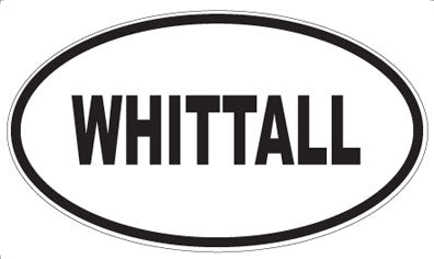 WHITTALL - Oval Sticker