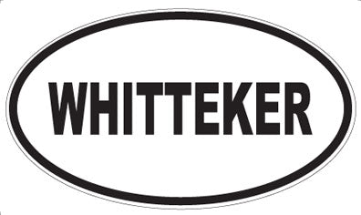 WHITTEKER - Oval Sticker