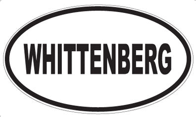 WHITTENBERG - Oval Sticker
