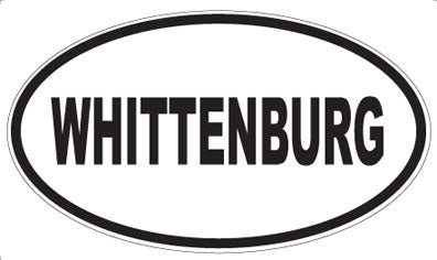 WHITTENBURG - Oval Sticker