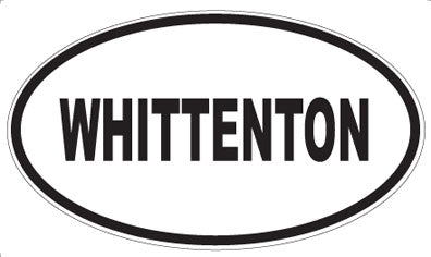 WHITTENTON - Oval Sticker