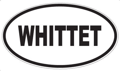 WHITTET - Oval Sticker