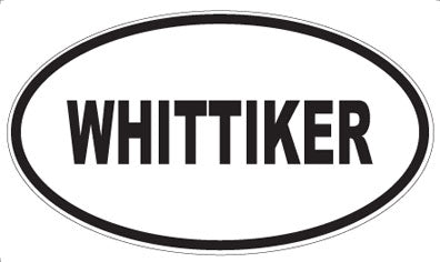 WHITTIKER - Oval Sticker