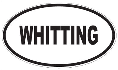 WHITTING - Oval Sticker
