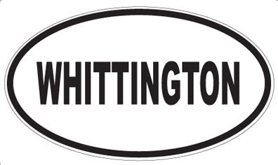 WHITTINGTON - Oval Sticker