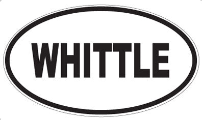 WHITTLE - Oval Sticker