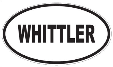 WHITTLER - Oval Sticker