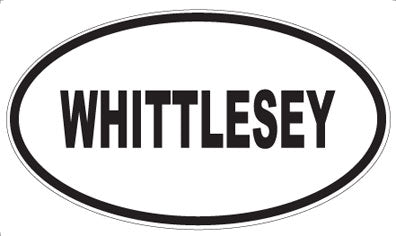 WHITTLESEY - Oval Sticker