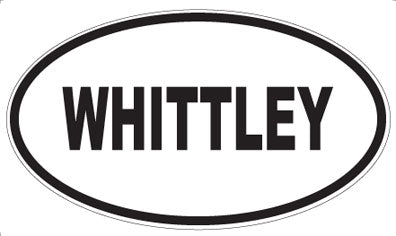 WHITTLEY - Oval Sticker