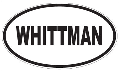 WHITTMAN - Oval Sticker