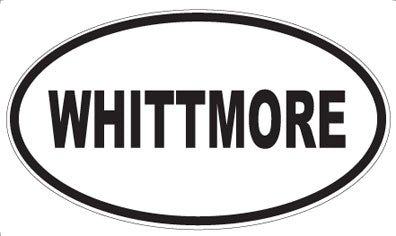 WHITTMORE - Oval Sticker