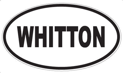 WHITTON - Oval Sticker