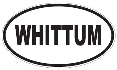 WHITTUM - Oval Sticker