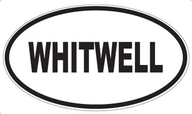 WHITWELL - Oval Sticker