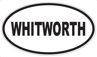 WHITWORTH - Oval Sticker
