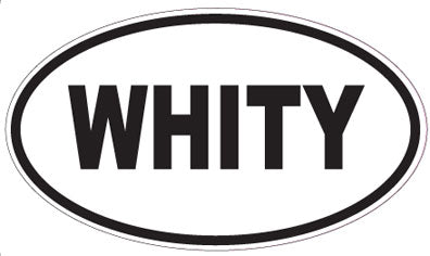 WHITY - Oval Magnet