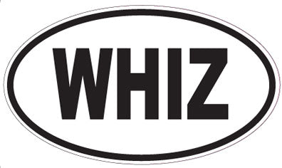 WHIZ - Oval Sticker