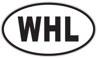 WHL - 3 Letter Initials Oval Sticker