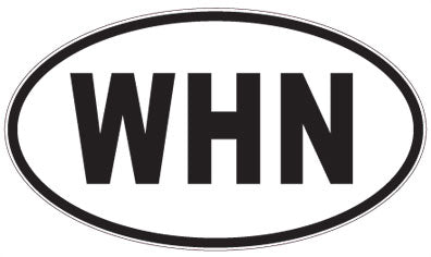 WHN - 3 Letter Initials Oval Magnet