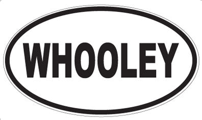 WHOOLEY - Oval Sticker