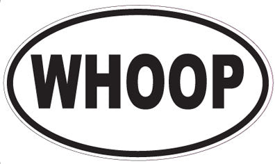 WHOOP - Oval Sticker