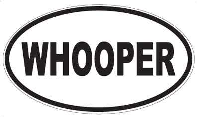 WHOOPER - Oval Sticker