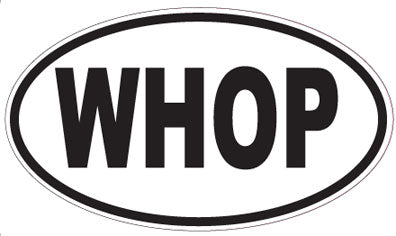 WHOP - Oval Sticker