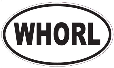 WHORL - Oval Sticker