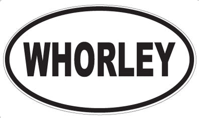 WHORLEY - Oval Sticker