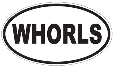 WHORLS - Oval Sticker