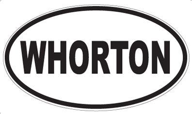 WHORTON - Oval Sticker